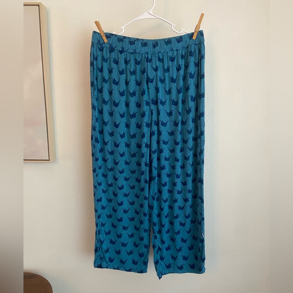 KicKee Men's Print Pajama Pants in Paper Crane- XL